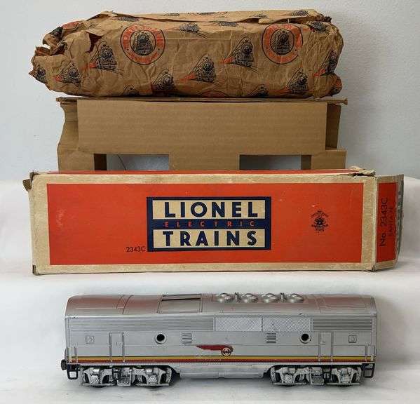 Postwar Lionel O Gauge 2343C Santa Fe B Unit in original box with insert and wrap image