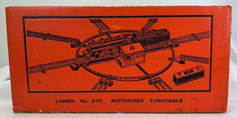 Postwar Lionel O Gauge No. 375 Motorized Turntable in original box image