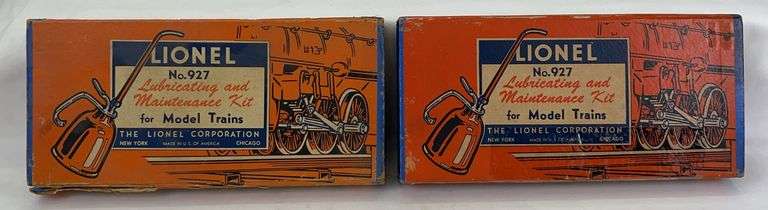 Postwar Lionel O Gauge two partial 927 lubricating and maintenance kits image