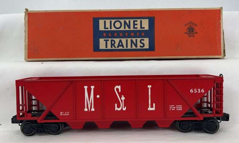 Postwar Lionel O Gauge 6536 MStL hopper in original box image