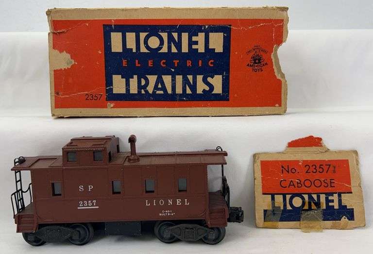 Postwar Lionel O Gauge 2357 SP illuminated caboose with box image
