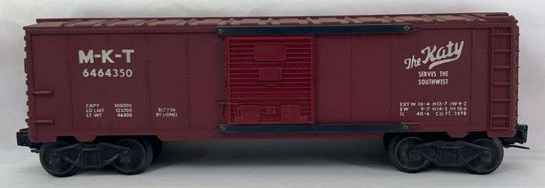 Postwar Lionel O Gauge 6464-350 M-K-T Missouri, Kansas, Texas type IIb box car image