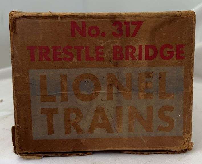 Postwar Lionel O Gauge 317 Trestle Bridge in original box image