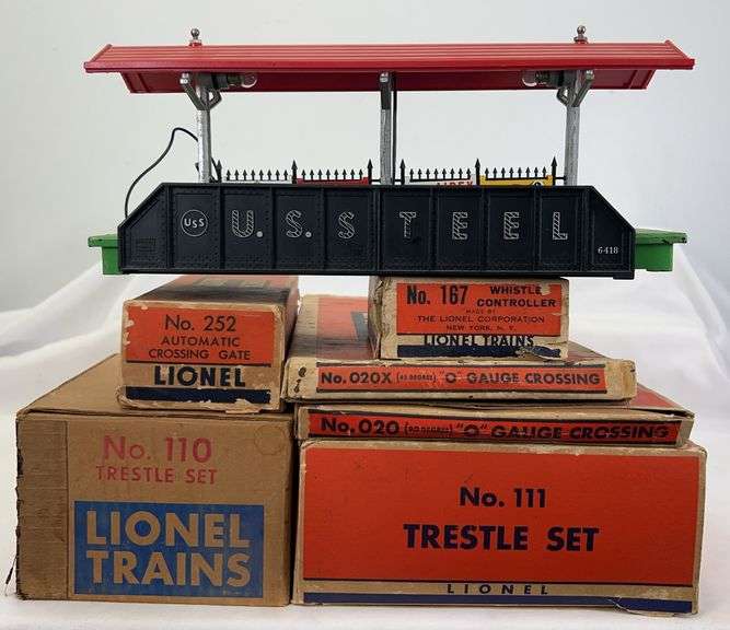 Postwar Lionel O Gauge O20, O20X, 110, 111, 156, 167, 214, 252 layout accessories image