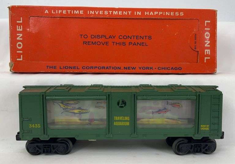 Postwar Lionel O Gauge 3435 Aquarium car in original box image