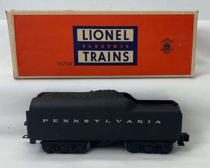 Postwar Lionel O Gauge 2671W Pennsylvania whistle tender in original box image