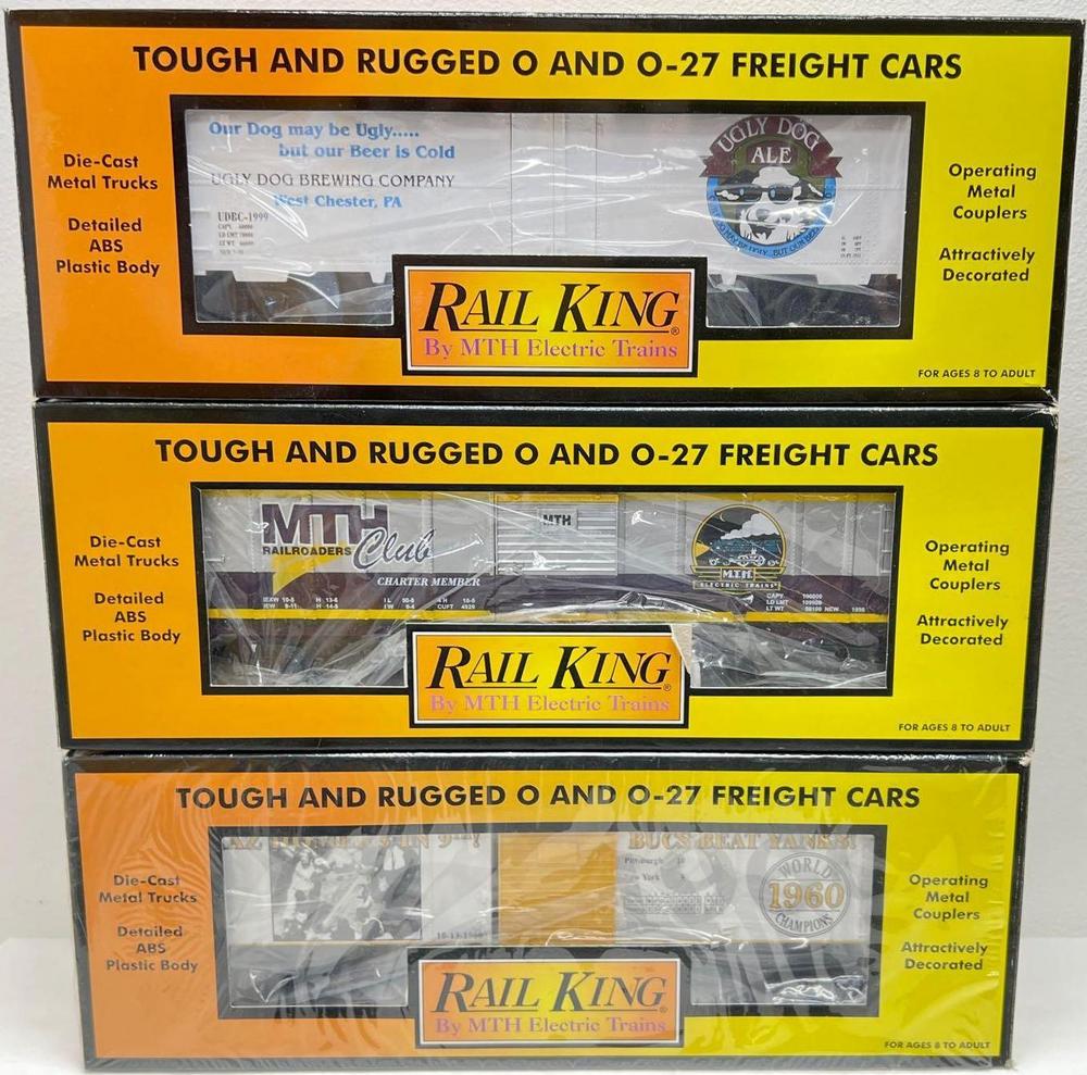 Modern Era MTH Rail King O gauge 78050 7423 74129 fregiht in original boxes