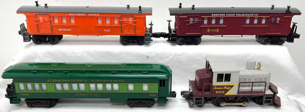 Modern Era Lionel O gauge 8264 CP snowplow 16040 9534 102 passenger cars