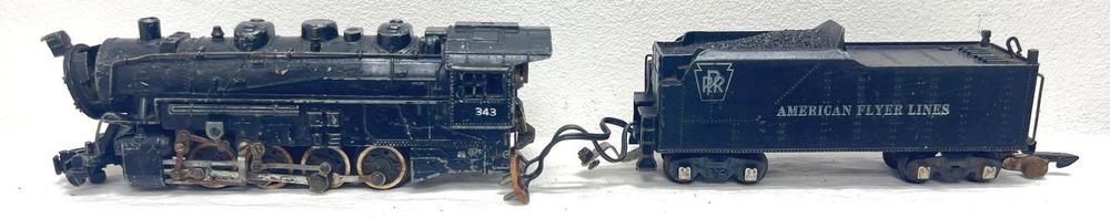 Postwar American Flyer S Gauge 343 PRR 0-8-0