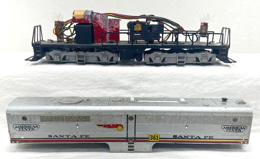 Postwar American Flyer S Gauge 361 shell GP chassis