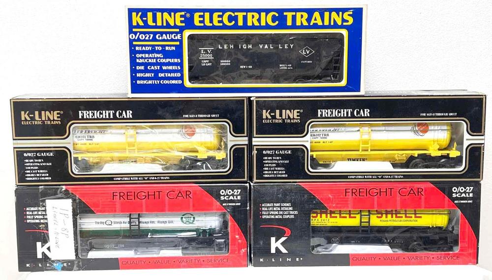 Modern Era K Line O Gauge K-5319 K636-8013 K632-8020 K636101 K636102 in original boxes