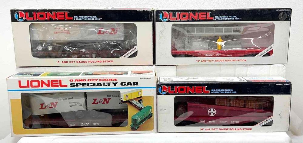 Modern Era Lionel O Gauge 9222 16357 16306 16618 in original boxes