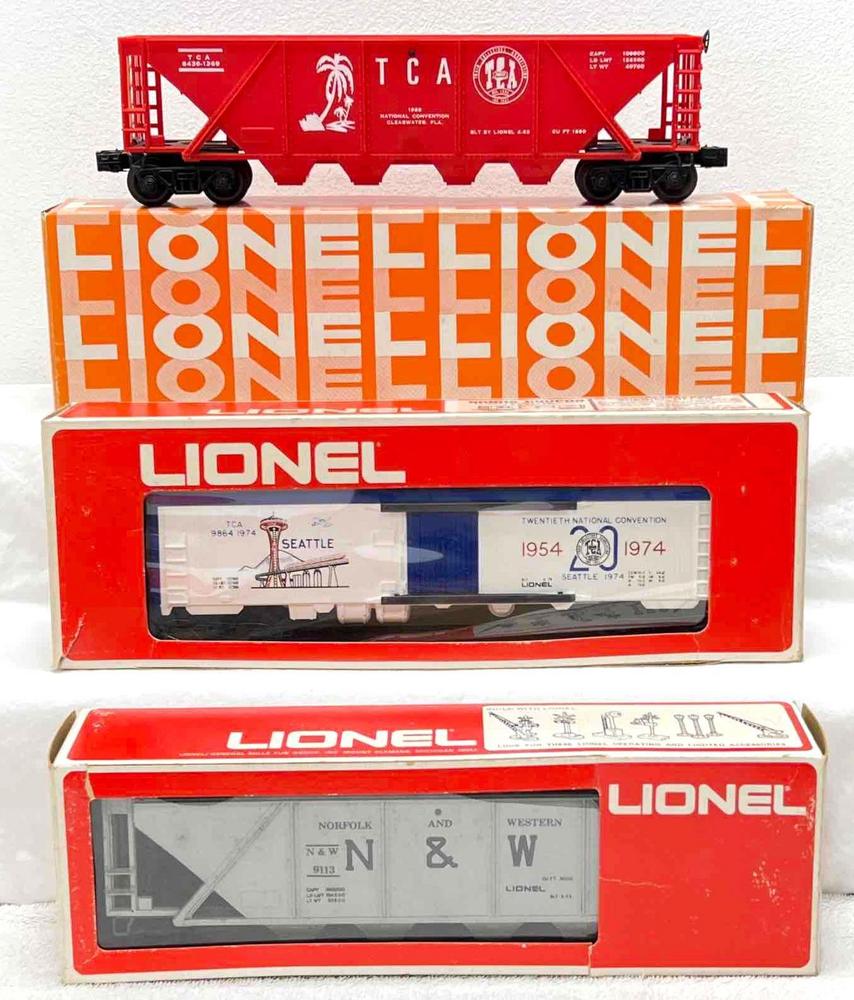 Modern Era Lionel O Gauge 9113 9864-1974 6436-1369 in original boxes