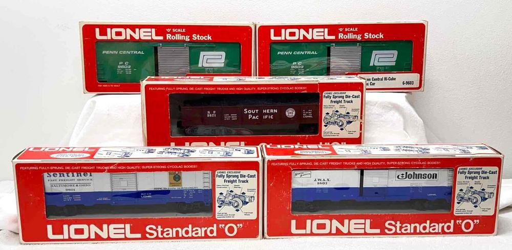 Modern Era Lionel O Gauge 9603 9603 9803 9801 9821 in original boxes