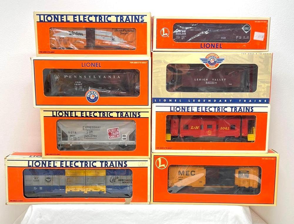 Modern Era Lionel O Gauge 52057 19780 52023 29265 19283 16497 16538 17204 in original boxes