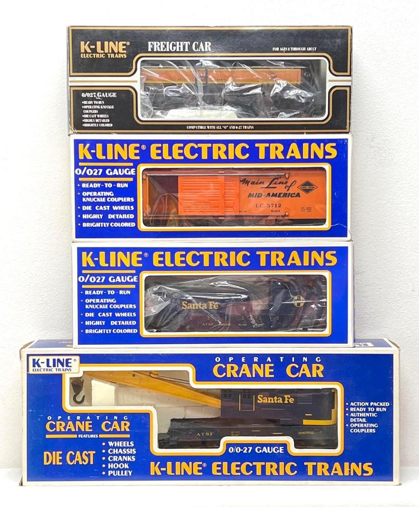 Modern Era K Line O Gauge K5712 K632-1611 K680702 K685602 in original boxes