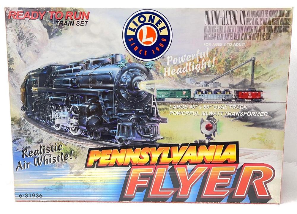 Modern Era Lionel O Gauge 31936 Pennsylvania Flyer RTR set in original box