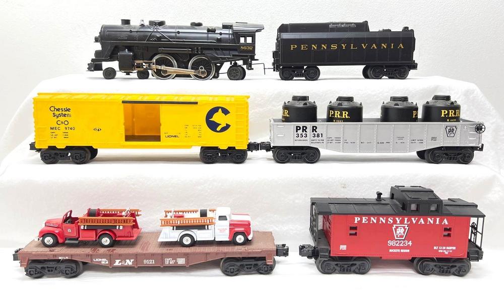 Modern Era Lionel O Gauge 8632 4-4-2 PRR tender 9740 26053 9121 26589