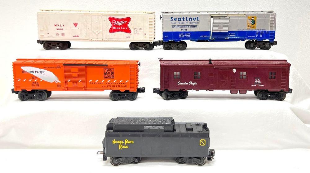 Modern Era Lionel O Gauge 8050T NKP whistle tender 5728 9802 9801 25056