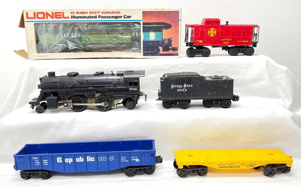 Modern Era Lionel O Gauge 8040 2-4-2 NKP tender 9136 9020 9041 9530