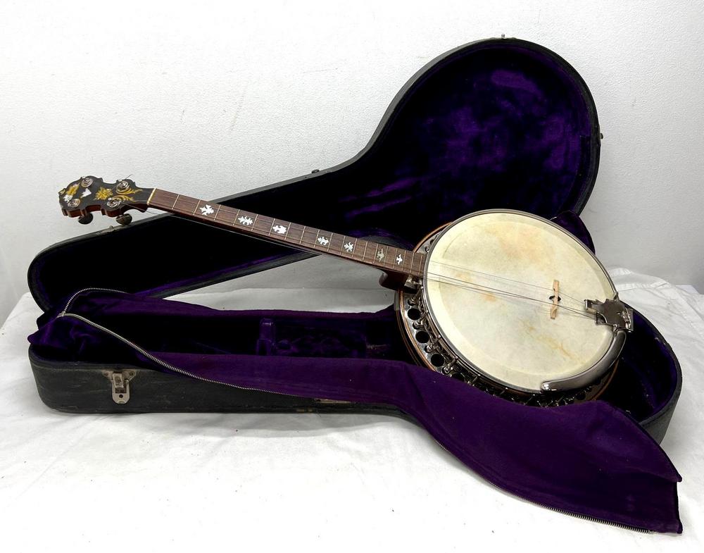 Paramount Wm L Lange Style B 4 string resonator banjo