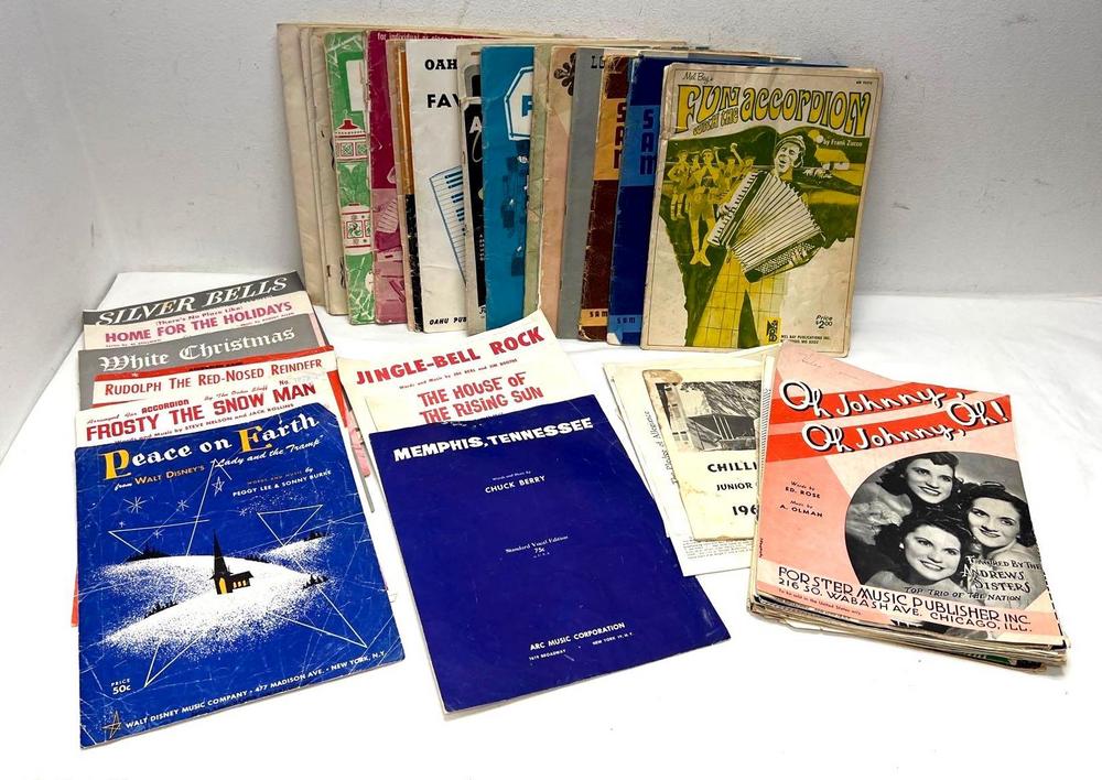 Huge amount of Accordion music method band MORE