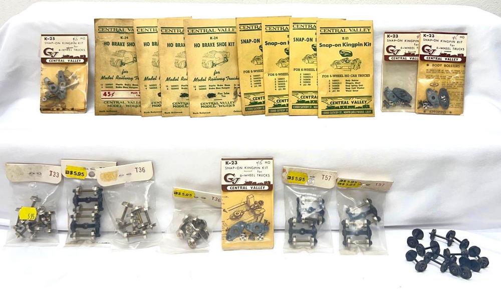 HO Gauge Central Valley K-23 K-24 K-25 T33 T36 T55 T57 NOS in package