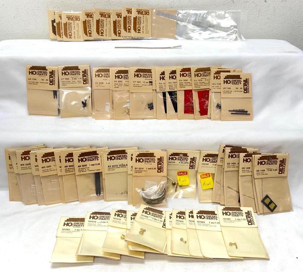 HO Scale Detail Associates 57 packages NOS LT DS GR LR JW