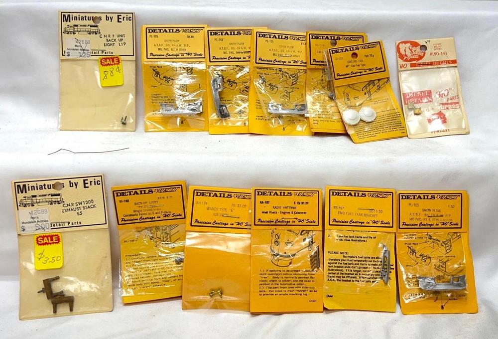 HO Scale Cal-Scale Miniatures by Eric Details-West NIP 13pcs