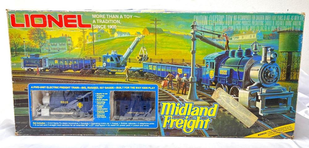 Modern Era Lionel O Gauge 1501 Midland Freight set in box