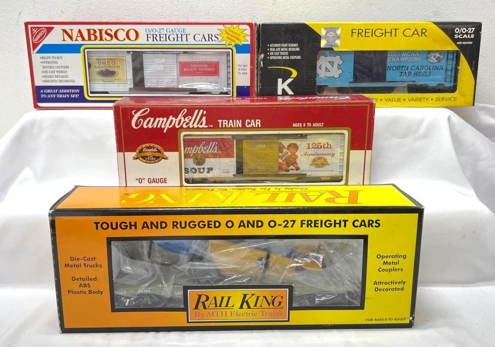 Modern Era MTH Rail King K-Line freight cars in original boxes