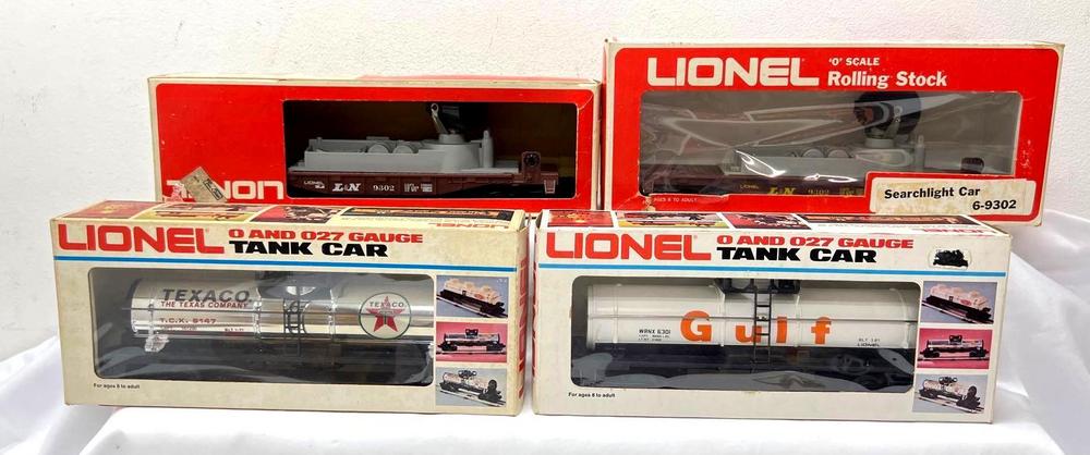 Modern Era Lionel O Gauge 6301 9147 9302 9302 in original boxes