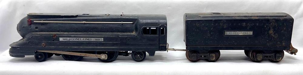 Prewar Lionel O Gauge 1688 2-4-2 steam loco 1689T tender