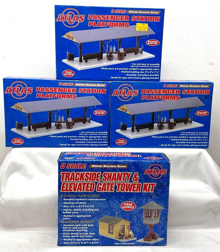 Three unbuilt Atlas 6902 platforms one unbuilt 6903 shanty