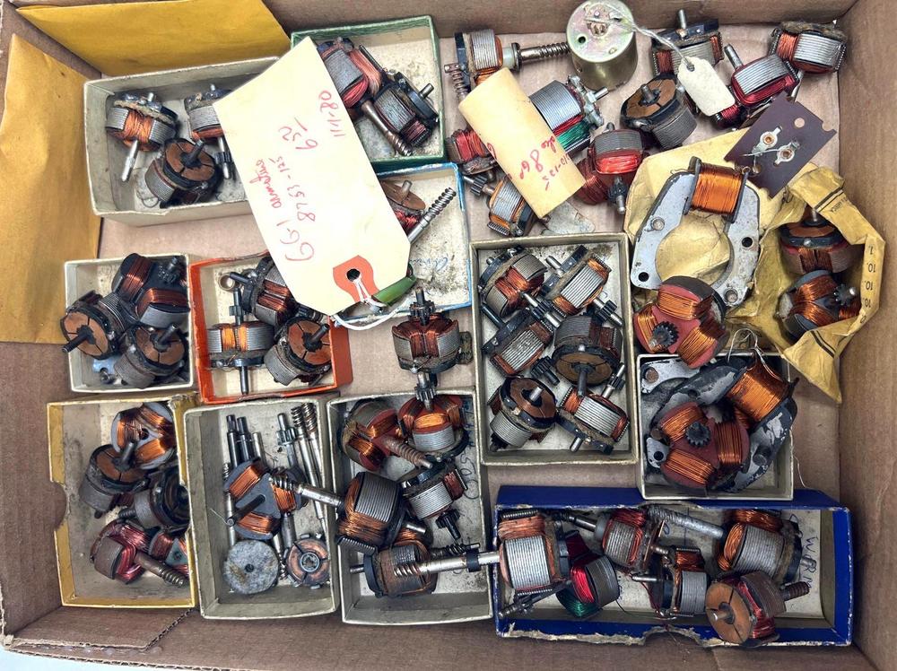 Lionel O Gauge motor armatures fields drive shafts etc