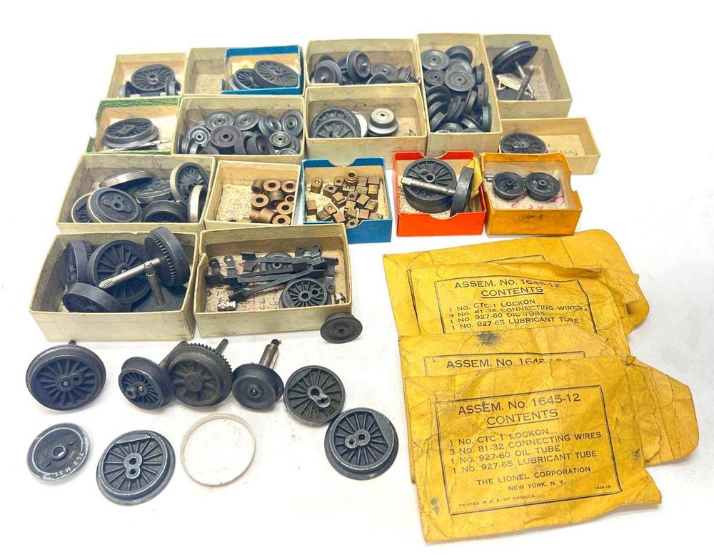 Postwar Lionel O Gauge drivers drive wheels axles MORE