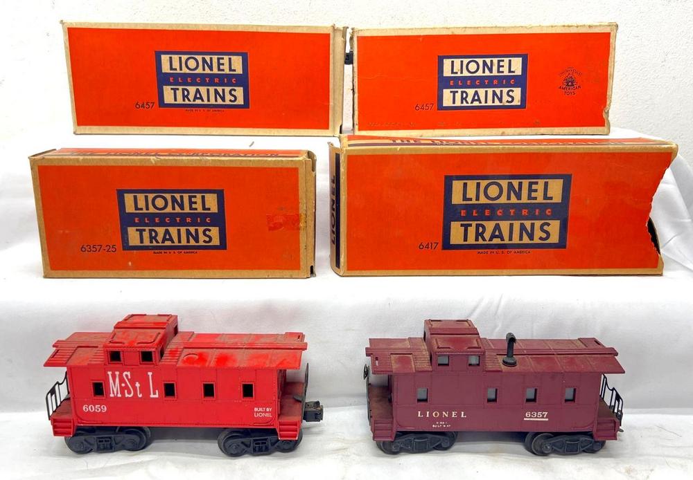 Postwar Lionel O Gauge 6059 6357 6357-25 6417 6457 6457 some boxes