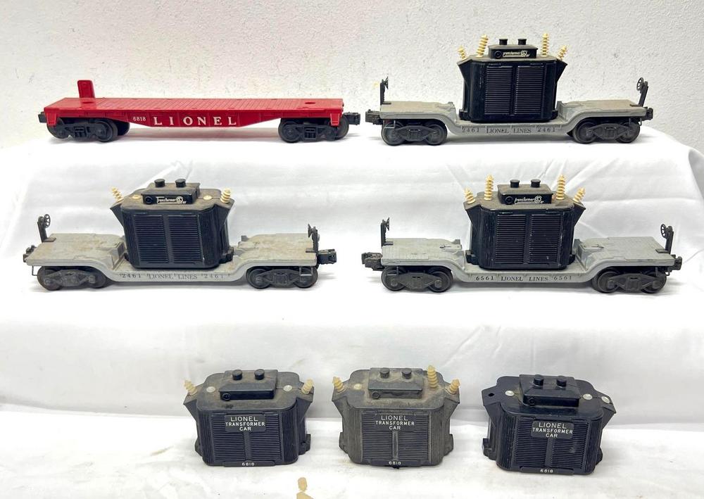 Postwar Lionel O Gauge 2461 2461 6561 6818 transformer cars More