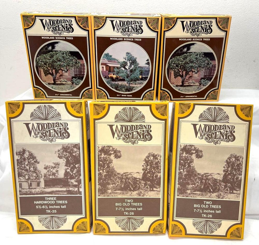 Woodland Scenics TK-12 TK-13 TK-17 TK-25 TK-26 NIB tree kits multiples