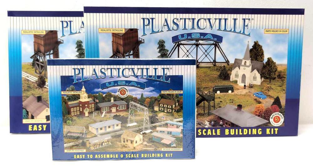 Three NIB Plasticville kits 45623 45974