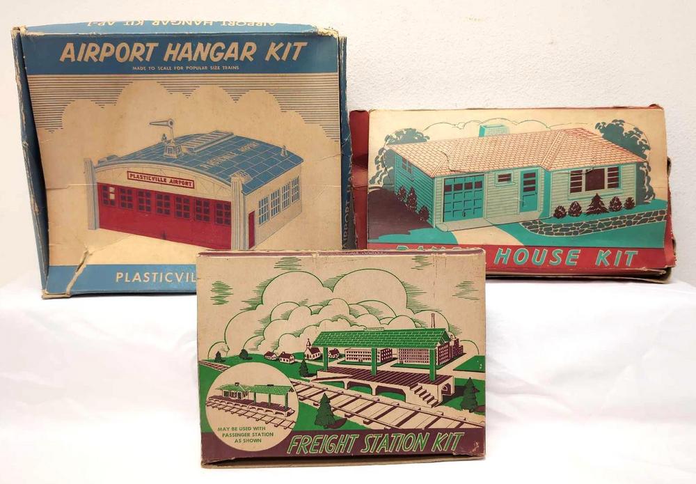 Plasticville LM-3 RH-1 AP-1 kits in original boxes