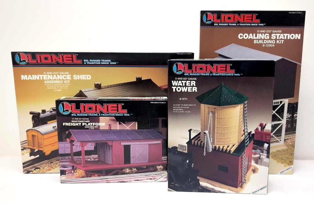 Four Lionel building kits 12904 12906 12773 12711