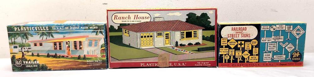 Plasticville 1405 1504 1603 in boxes good colors