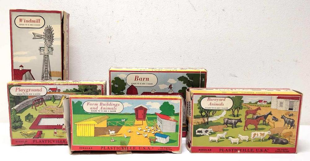 Plasticville 1406 1408 1601 1606 1617 in boxes