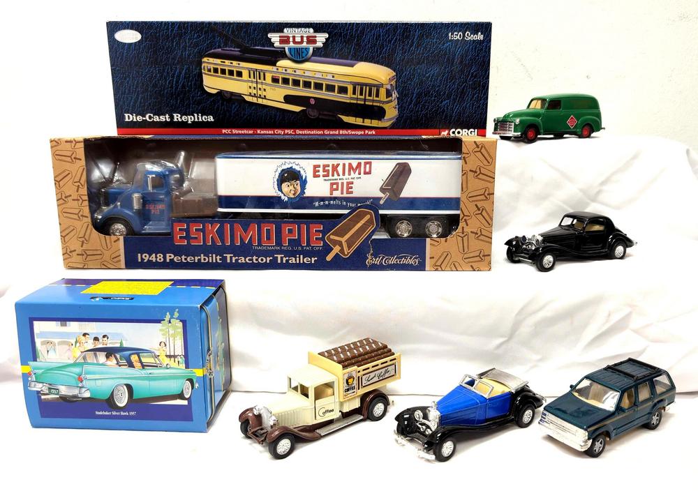 Corgi US55032 KC PSC Streetcar Ertl Eskimo Pie Peterbilt