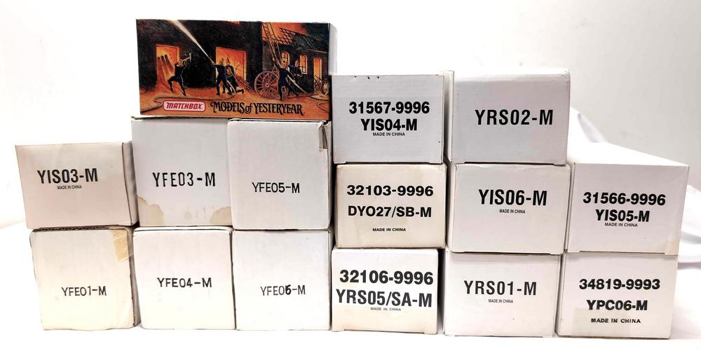 Fifteen Matchbox Collectibles Models of Yesteryear in box