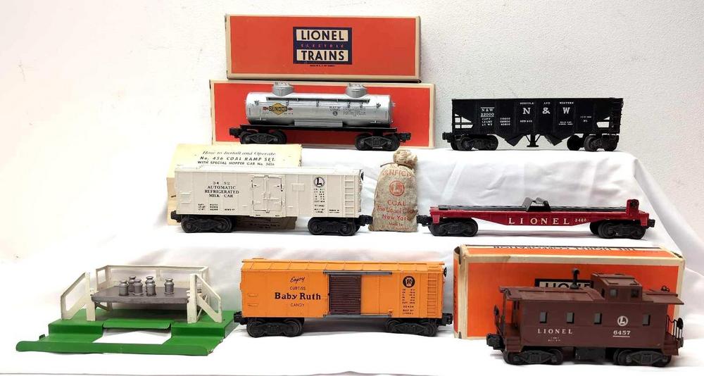 Postwar Lionel O Gauge 3482 6465 3456 X2454 3460 6457-25