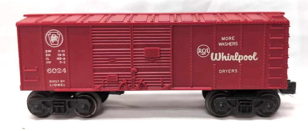 Postwar Lionel 6024-60 PRR Whirlpool box car