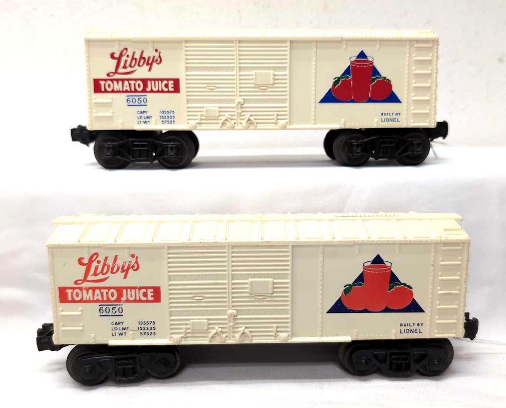 Lionel 6050 Libby's Tomato Juice two variations