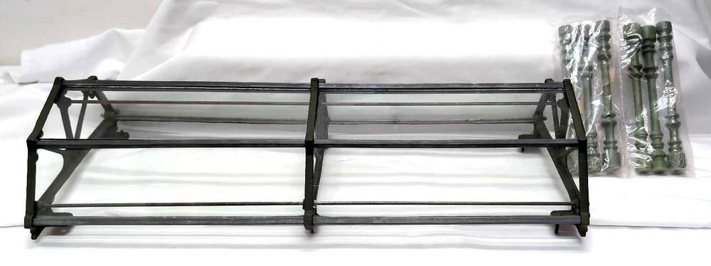 Prewar Ives glass cast iron station platform roof